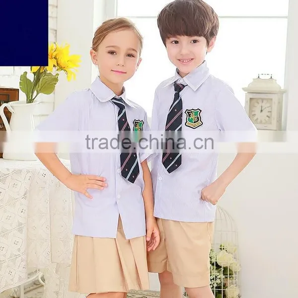 Custom Nice Latest Design Boys and Girls School Uniform Shirts Wholesale photo-2