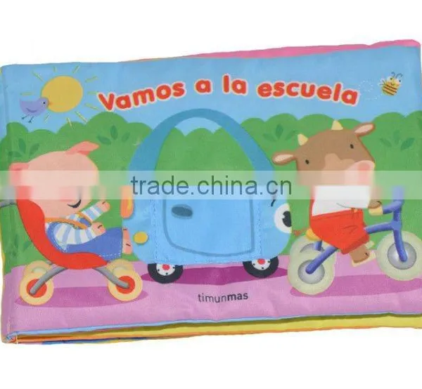 Plush Educational Soft Cloth Book, Baby Toys