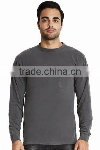 Next Level Apparel Unisex Inspired Dye L/S Pocket Crew Tee - 100% Combed Ring-spun Cotton Jersey and Comes With Your Logo photo-6