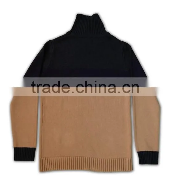 ISO9001/BSCI Manufature OEM Service 100%cotton Mens High Collar Sweaters photo-6