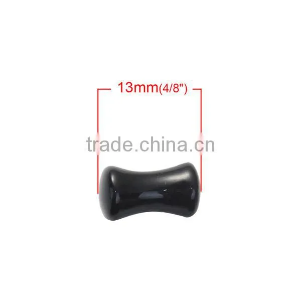 5mm Acrylic Ear Stretcher Expander Bobbin Black Custom Ear Expander photo-2