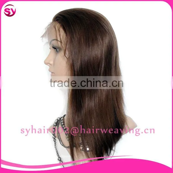 Unprocessed Real Virgin Hair Long Black Straight Hair Wig photo-6