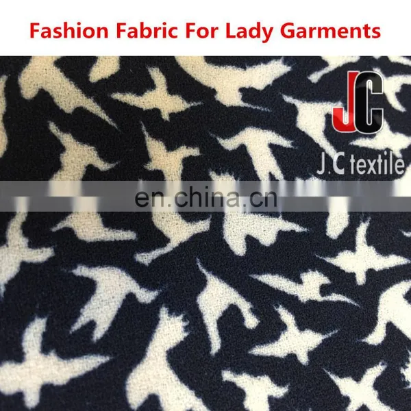 Wholesale High Quality Raw Polyester Fabric Slip Soft Dyed Moss Crepe Knit Fabric photo-4