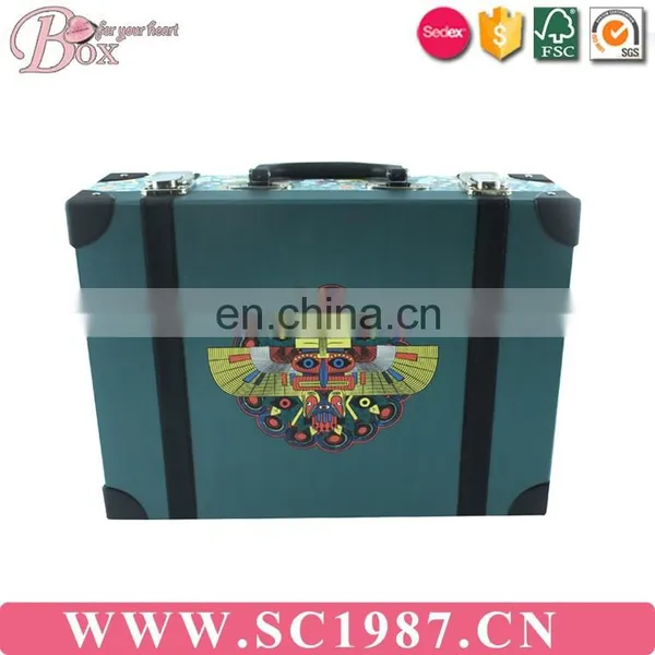 Large Paper Cardboard Kids Suitcase Box photo-4