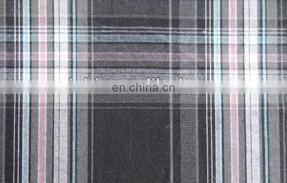 Wholesale Fashionable T/C Plaid Linen Woven Shirt Fabric photo-2