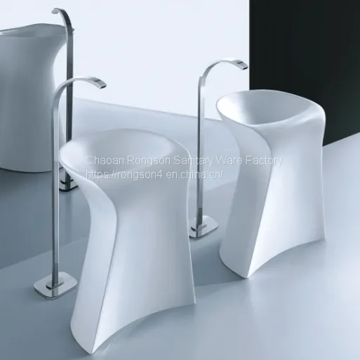 Ceramic Pedestal Wash Basin Sink Singapore photo-3
