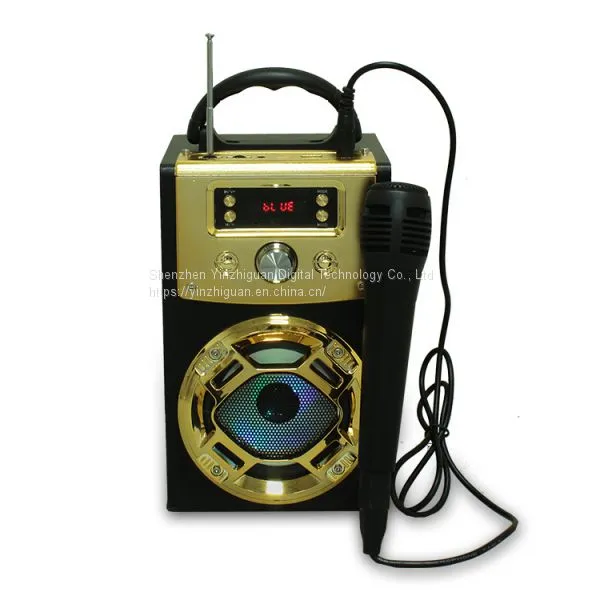 Factory Christmas Gift Portable Bluetooth Speaker Outdoors Karaoke Mini Music Box