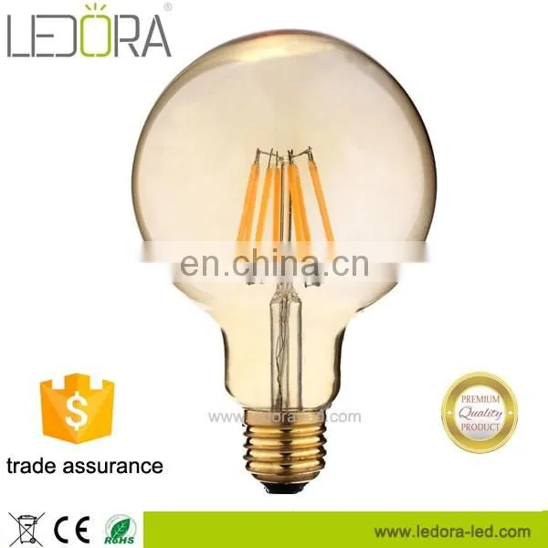 ST64 4W 6W 8W Vintage Dimmable Led Long&short Filament Light Bulb China Led Light