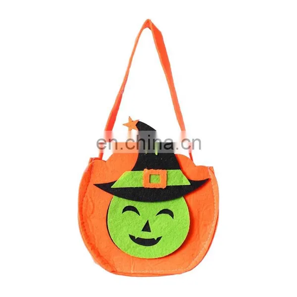 Felt Large Trick Or Treat Halloween GHOST Sweets Basket photo-3