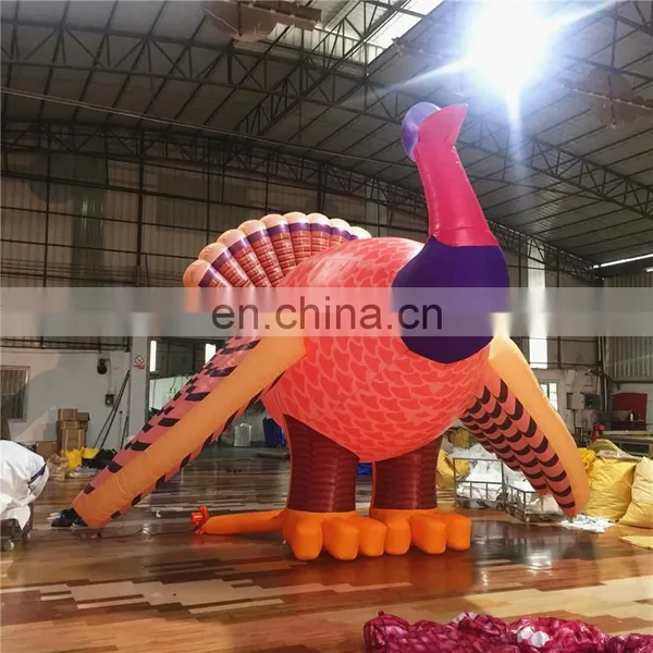 Outdoor Giant Advertising Activity Inflatable Turkey Cartoon Model For Thanksgiving Event Party photo-6