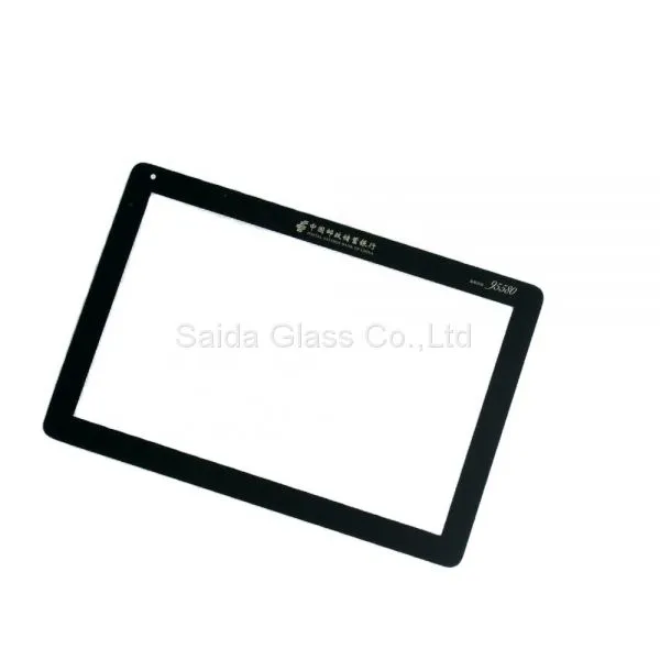 Custom Cut Top Quality 21inch Corning Gorilla Silk Screen Printing Tempered LCD Display Cover Glass photo-2