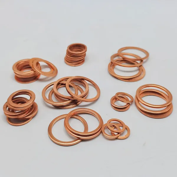 High Quality Chinese Stamping Parts 10*14*1 Metal Fittings Hardware Fasteners Ring Washers Flat Copper Ring Washers Washer photo-2