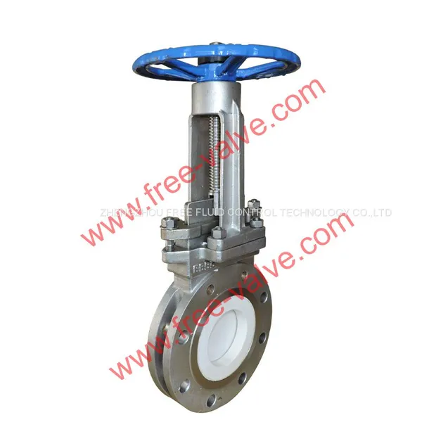 Stainless Steel CF8 SS304 Body Ceramic Knife Gate Valves for Coastal Power Plants photo-3