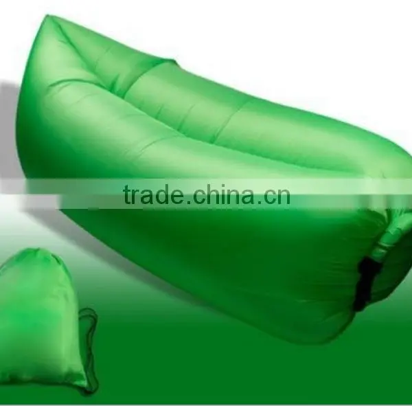 Outdoor Inflatable Lounger Hangout Nylon Air Sleeping Bag Camping photo-3