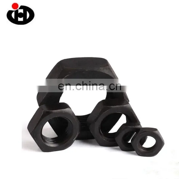 Support Custom High Quality Carbon Steel Black Hex Thin Nut M20 photo-2