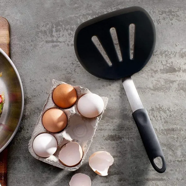 Kitchen Accessories Home and Kitchen Cookware Sets Silicone Egg Turner Kitchen Gadgets Nonstick Cookware Custom Silicone Turner Spatula for Kitchen