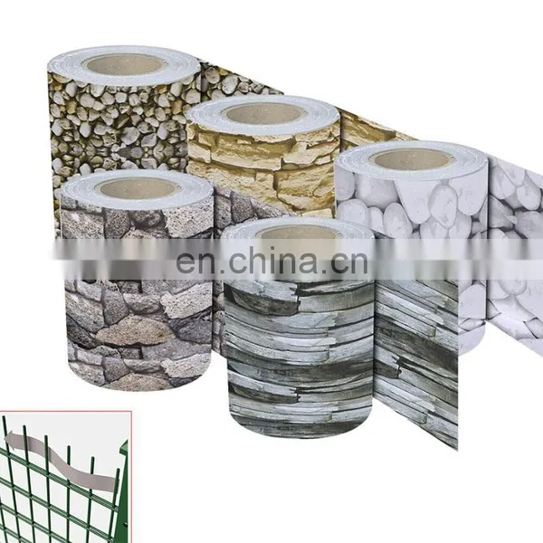 35 m x 19 cm Antrazit Privacy Fence Stripe Tarpaulin Sichtschutzfolie Fur Doppelstab Mattenzaun PVC Sichtschutz Streifen Zaun photo-3