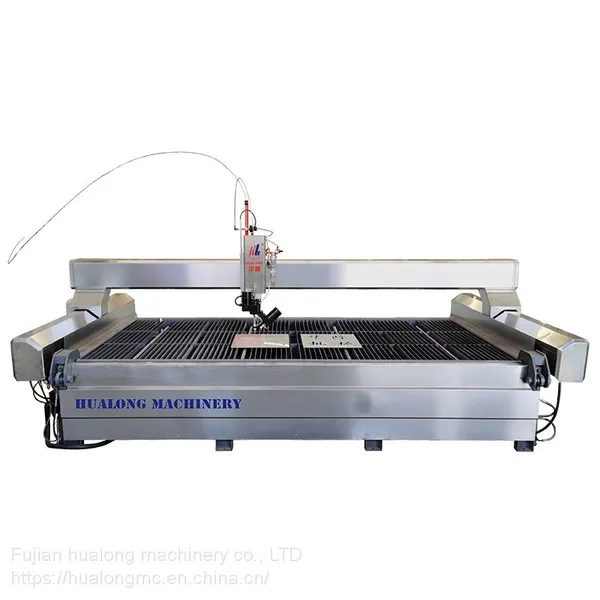 Hualong Hlrj-4020 High Pressure Water Jet 5 Axis Water Cutting Engraving Machine Glass Metal Granite Waterjet Cutting Machine Price Marble Milling photo-2
