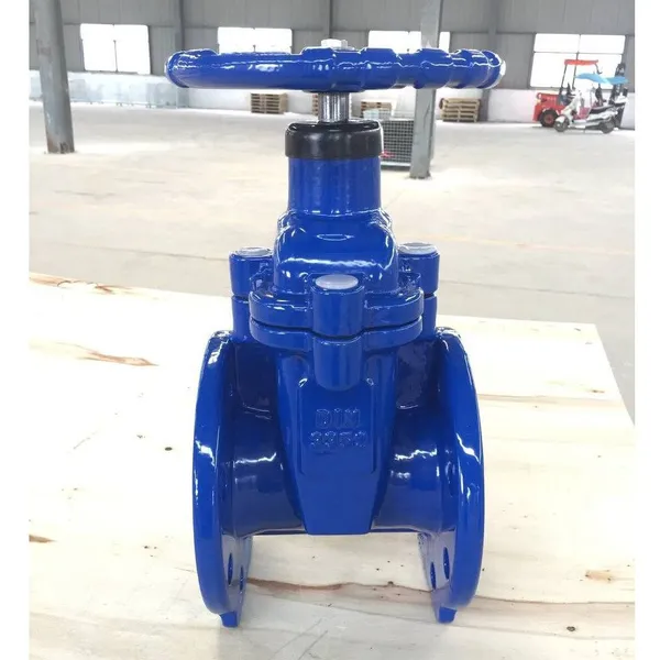 Industrielle DIN F4 Gummidichtungsschieberventile PN10-PN16 mit Gusseisenkörper für Heizungs-, Lüftungs- und Klimaanlagen (HLK-Systeme) photo-3