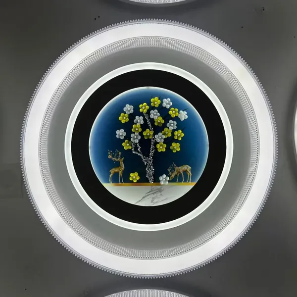2025 Bedroom Light, Modern Minimalist LED Glass Ceiling Light, Round Nordic Creative and Personalized Study Light photo-2