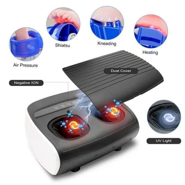 Foot Massager With Dust Cover, Heat and Deep Kneading Massage MH-807 photo-2