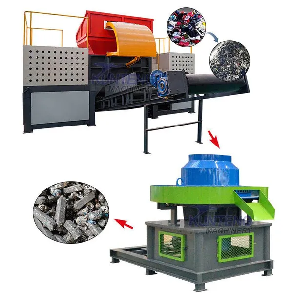 New Fuel RDF Compactor Solid Waste Fuel Compactor Waste Cloth Paper Plastic Biomass Derived Fuel Production Line