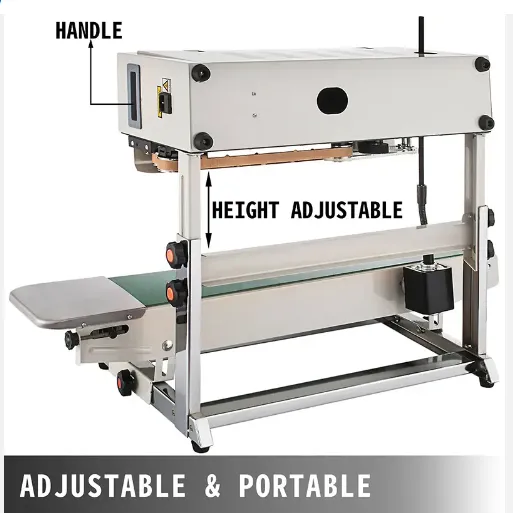 Automatic Horizontal Plastic Film Bags Heat Sealing Machine Continuous Sealer Machine