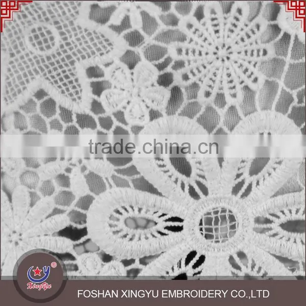 OEM/ODM Manufacturer Crochet White Mesh Embroidery French Lace Adult Women Skirts photo-3