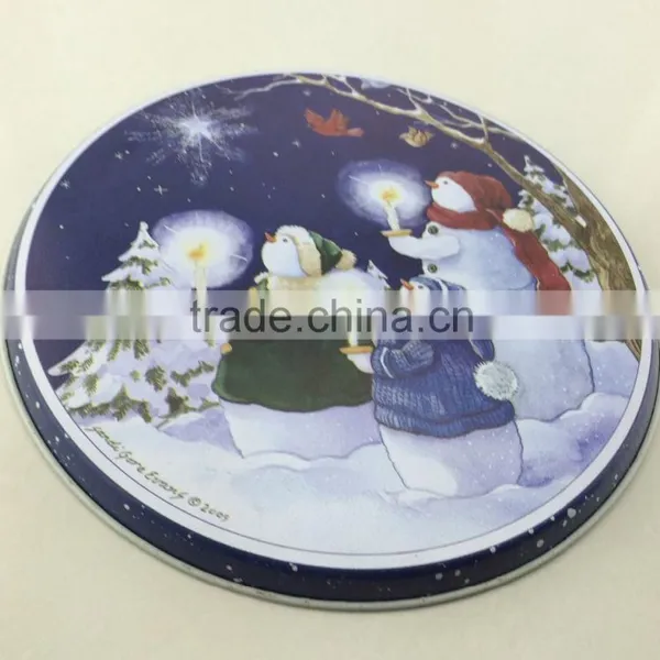 Pretty Hot Selling Round Metal Tin Tray photo-4