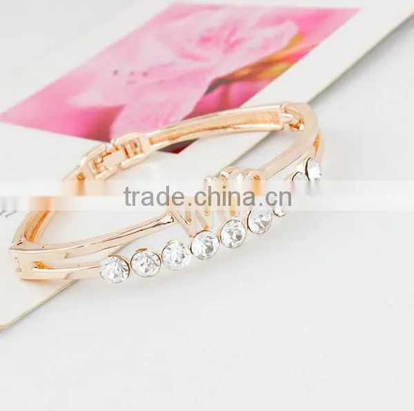 Wedding Jewelry Stainless Steel Love Heart Bangles Bracelet For Wife photo-3