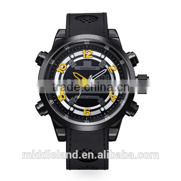 NEW!LED Watch With Leather Band 2015 Middleland Show Into Market photo-3
