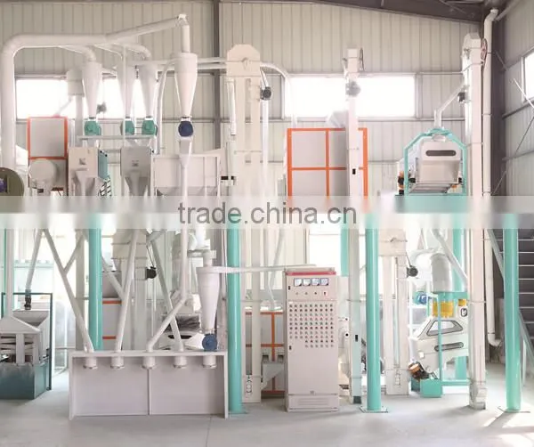 Fully Automatic 30TPD Maize Grits Grinding Machine/maize Flour Mill Plant/maize Milling Line