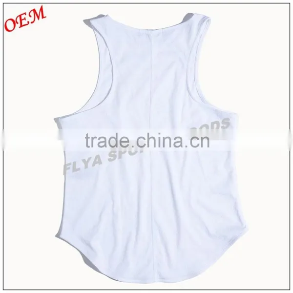 95% Polyester/5% Spandex Custom Spandex High Neck Blank Wide Racerback Jersey Tank Top photo-5