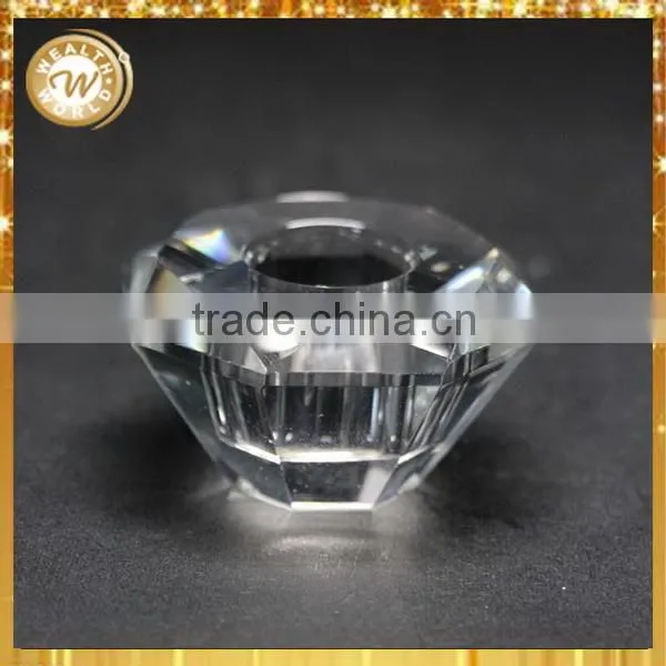 Top Level Manufacture Crystal Silver Candle Holders