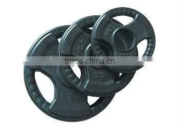 Black Rubber Coated Plates With Handle Cuts