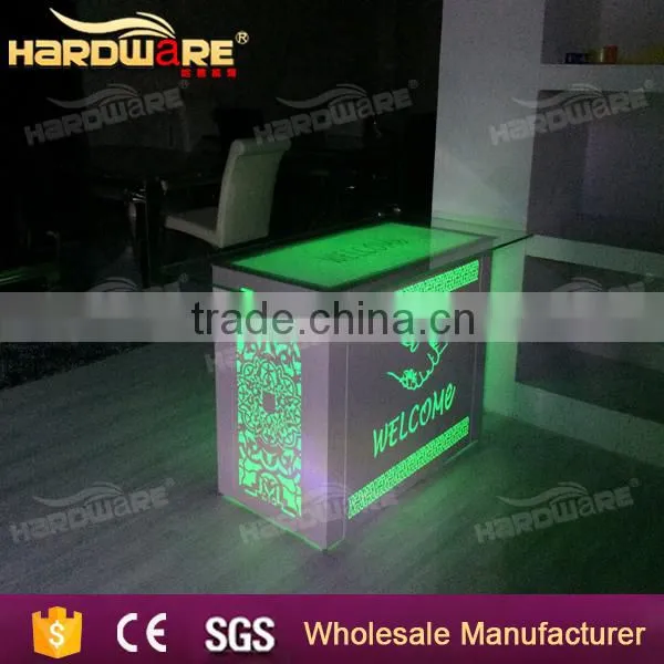 Event Small LED Reception Counter Table Design for Hotel or Wedding photo-3