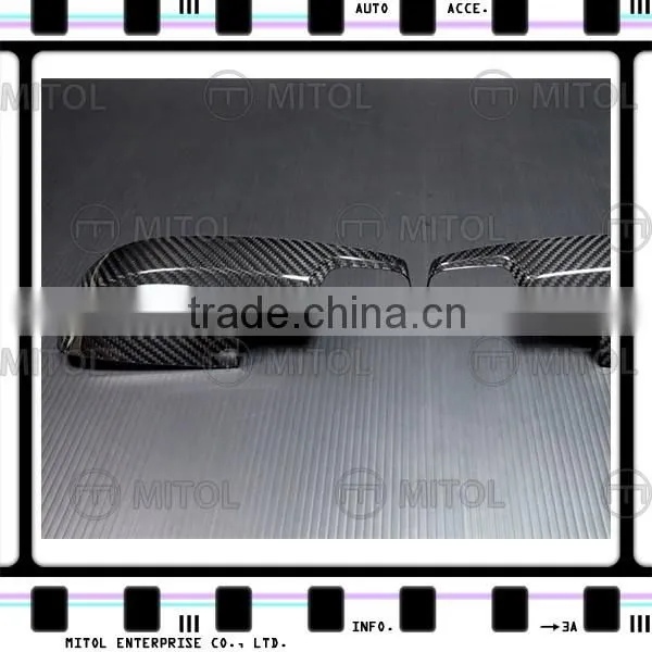 For Subaru WRX 2014- (Lower) Carbon Fiber Car Door Mirror Side Mirror Cover(Glossy) photo-3