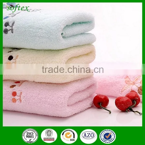New Zero Twisted Embroidery Zero Twist Terry Cotton Towel With Artificial Cherry photo-4