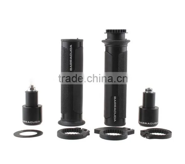 Soto Racing - Universal BARRACUDA 7/8'' 22mm CNC Aluminum Motorcycle Handle Bar CAPS / Handlebar Grips photo-3