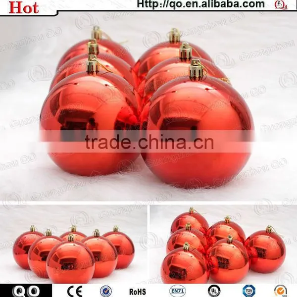 2014 Best Selling Colorful Plastic Christmas Ball for X'mas Decoration