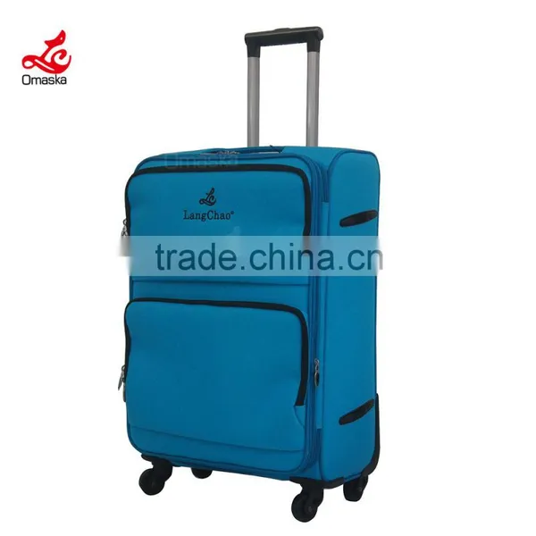 Business Travel Like King New Style Big Handle Soft Nylon Eva Leaves Luggage photo-3