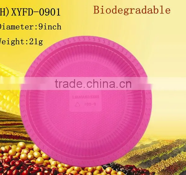 9 Inch Cornstarch Disposable Dinner Plates&dishes photo-2