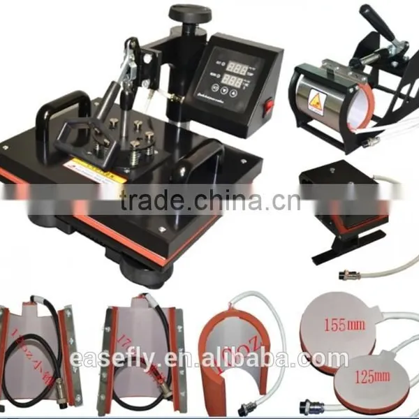 Digital 6 in 1 Combo Heat Press Printing Machine for t Shirt Printing, Cap Printing, Mug Printing and Plate... photo-2