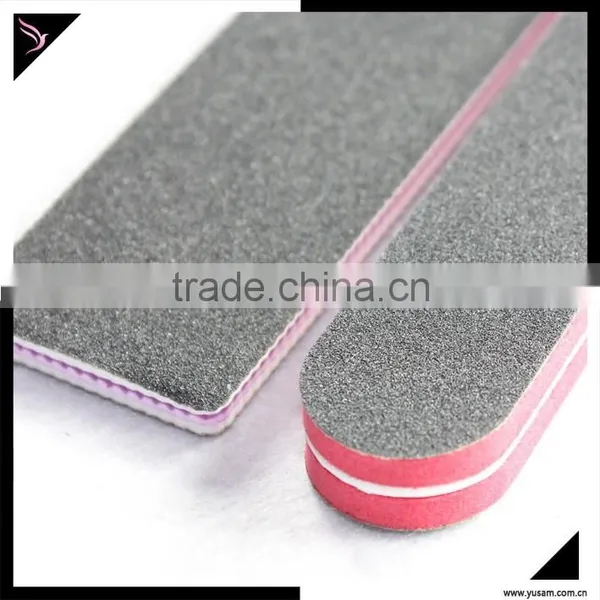 DOUBLE Sided Grit Balck Color Nail File Disposable Nail File photo-3