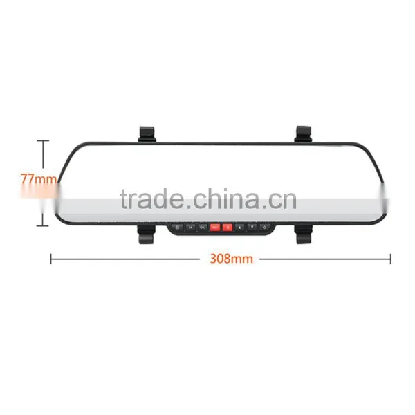 2.7" 1080P Rearview Mirror Viedo Driving Recorder Dash Camera photo-2