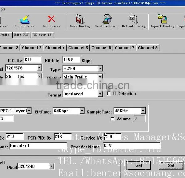 Iptv SPTS Mpts Mpeg-4 Encoder (8AV In,ASI+IP/MPTS/SPTS Out) photo-6