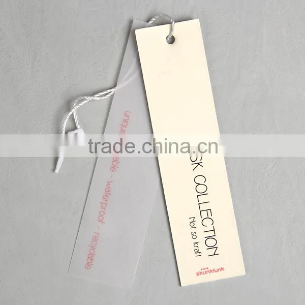 Eco-Friendly Feature Black Gold Stamping Swing Tag for Wholesale Cheap Down Jacket photo-2