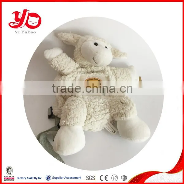Custom Plush Pink Cat Backpack, Hot Selling Soft Animal Plush Backpack photo-5