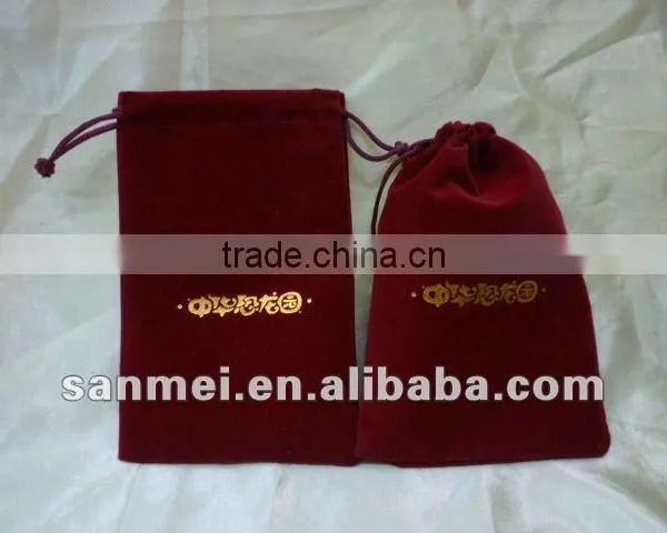 Velvet Bag for Wine Bags, Velvet Pouch