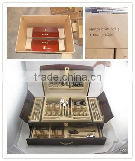 Factory Direct Qana Stainless Steel Cutlery Set With Mirror Polish photo-6
